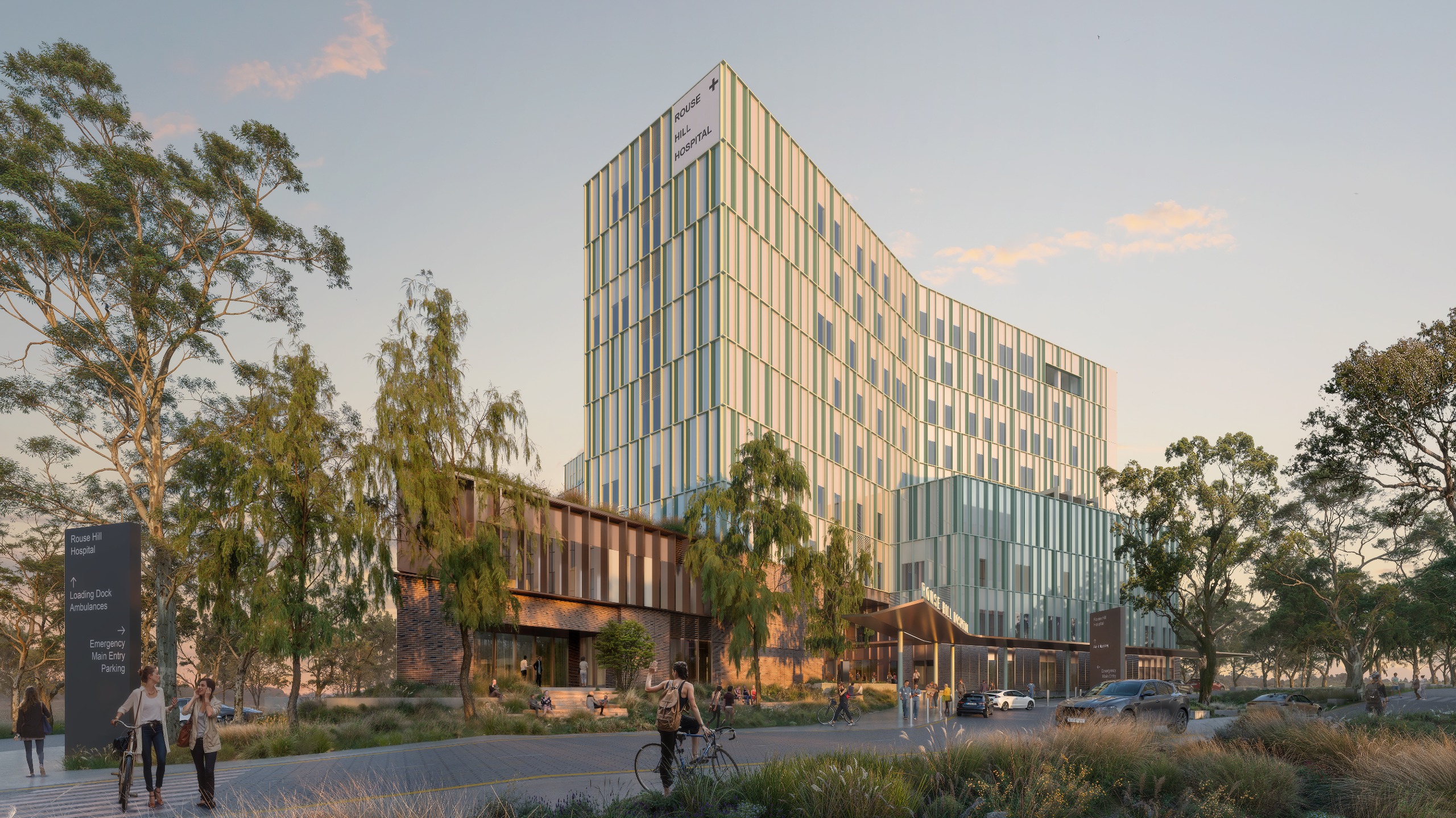 Artist's impression of the new Rouse Hill Hospital