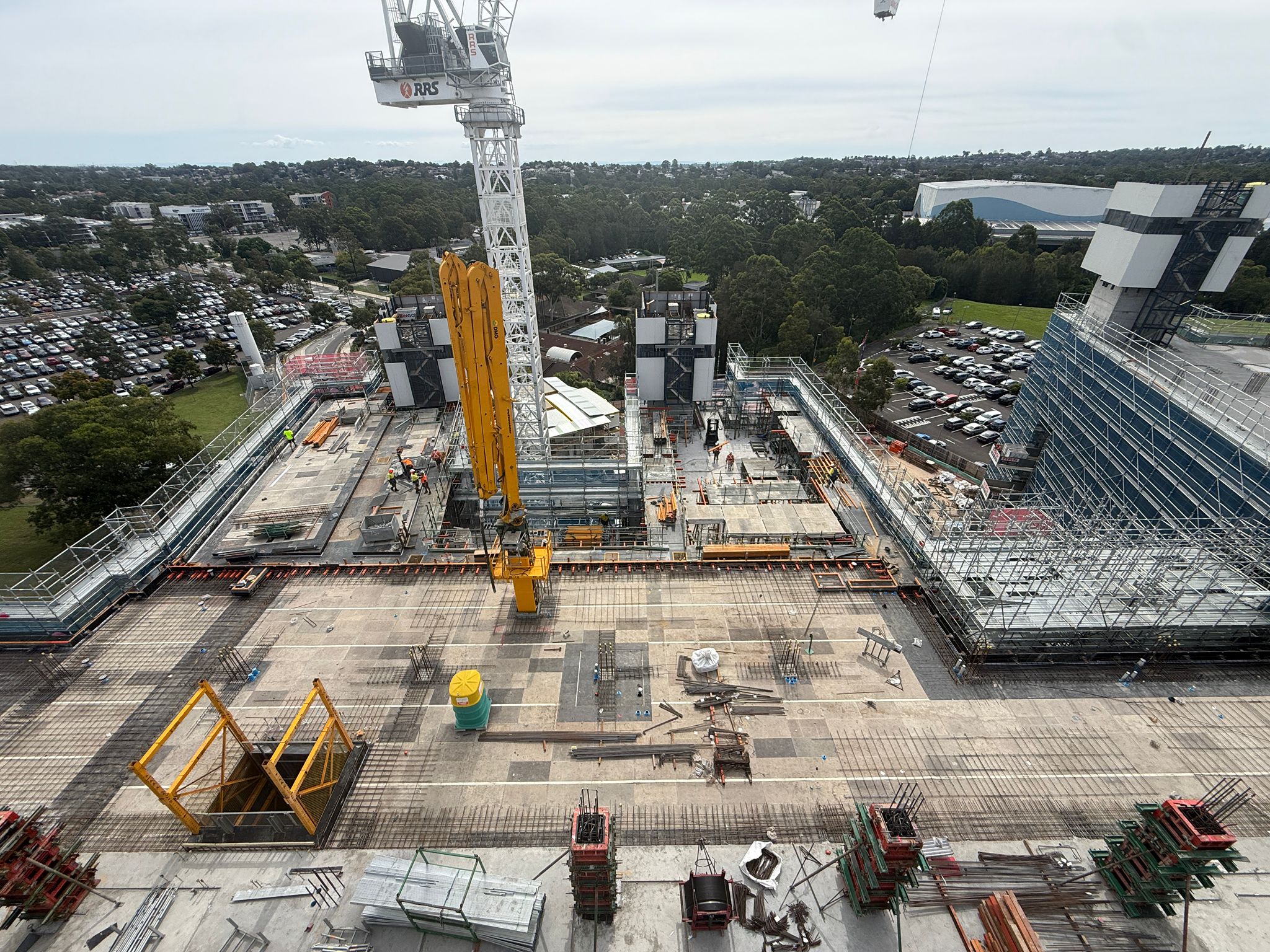 Concrete pour of the Integrated Mental Health Complex