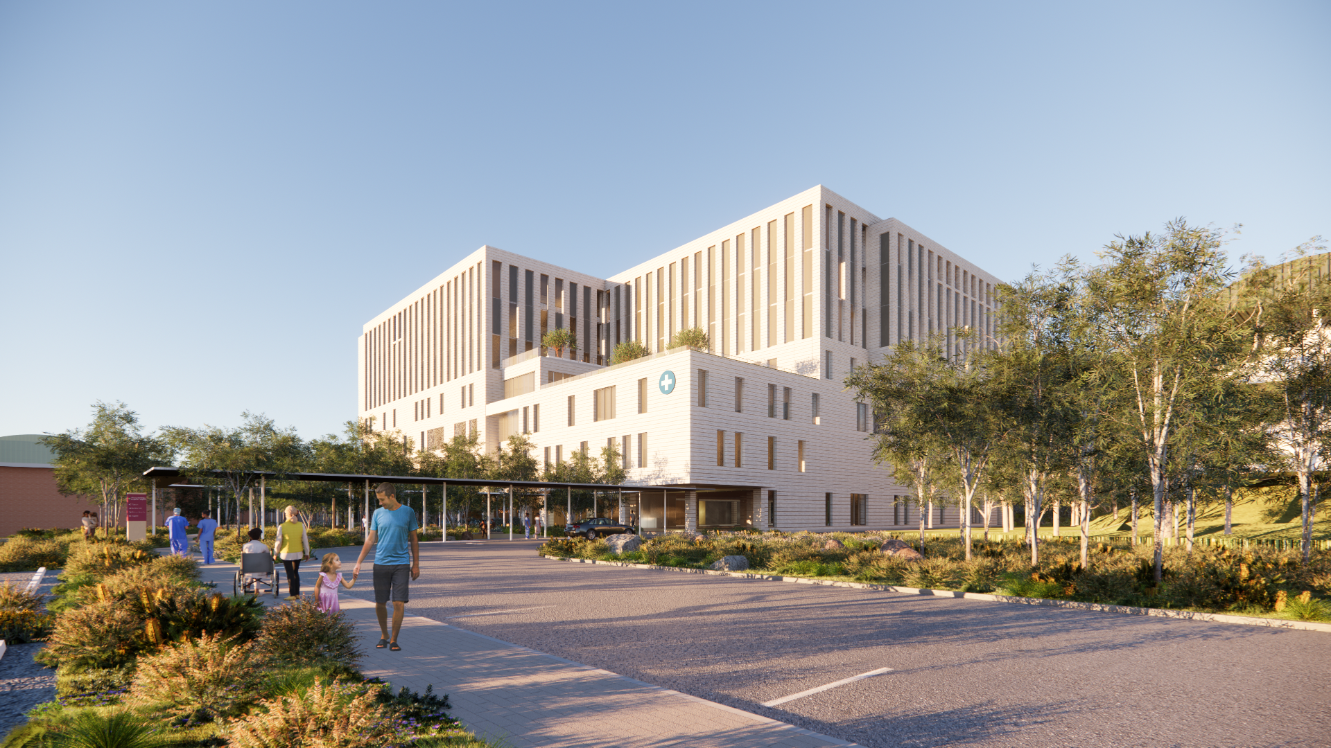 Artist’s impression: Northeast Building, view from East Street